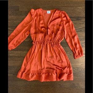 Gorgeous orange silk dress from Aritzia size Womens small